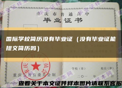 国际学校简历没有毕业证（没有毕业证能提交简历吗）缩略图