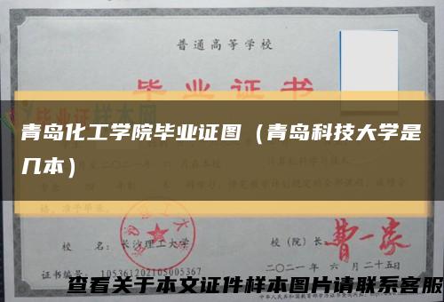 青岛化工学院毕业证图（青岛科技大学是几本）缩略图
