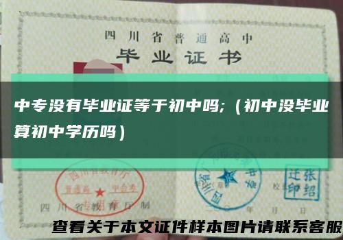 中专没有毕业证等于初中吗;（初中没毕业算初中学历吗）缩略图
