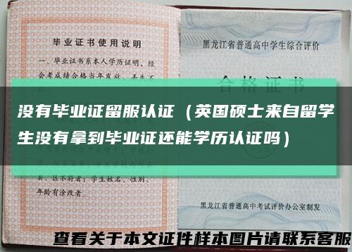 没有毕业证留服认证（英国硕士来自留学生没有拿到毕业证还能学历认证吗）缩略图