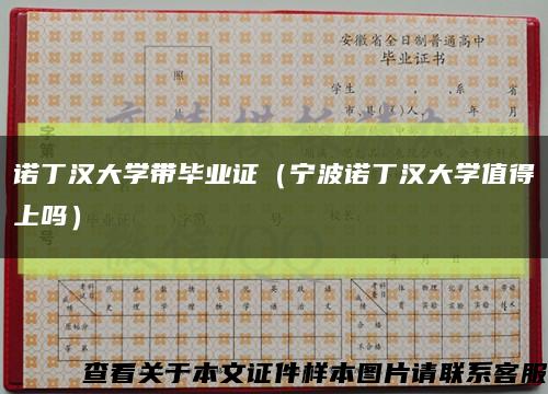 诺丁汉大学带毕业证（宁波诺丁汉大学值得上吗）缩略图