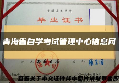 青海省自学考试管理中心信息网缩略图