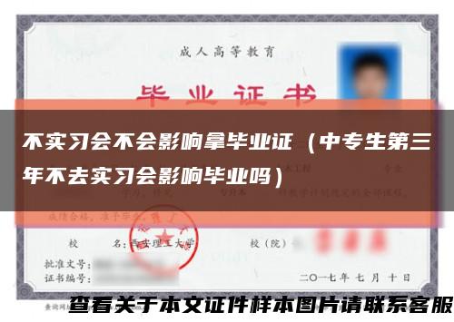 不实习会不会影响拿毕业证（中专生第三年不去实习会影响毕业吗）缩略图