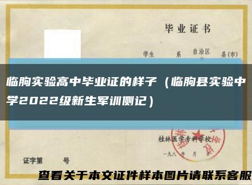 临朐实验高中毕业证的样子（临朐县实验中学2022级新生军训侧记）缩略图
