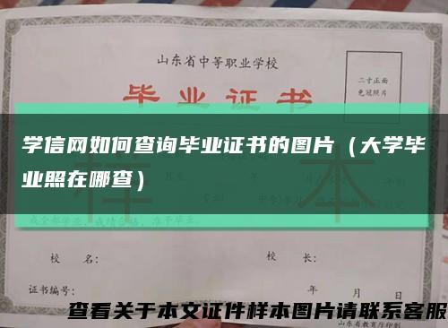 学信网如何查询毕业证书的图片（大学毕业照在哪查）缩略图