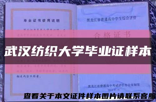 武汉纺织大学毕业证样本缩略图