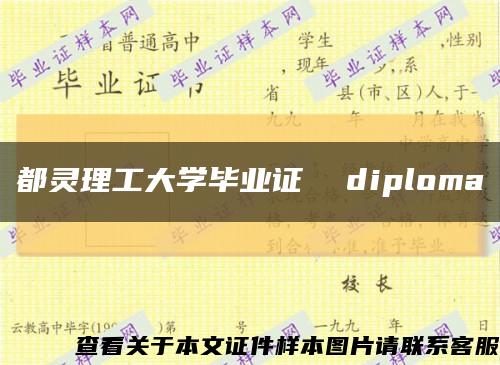 都灵理工大学毕业证  diploma缩略图