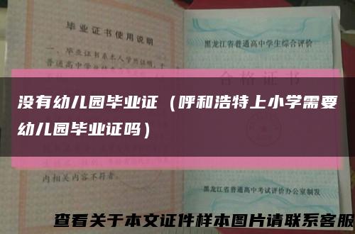 没有幼儿园毕业证（呼和浩特上小学需要幼儿园毕业证吗）缩略图