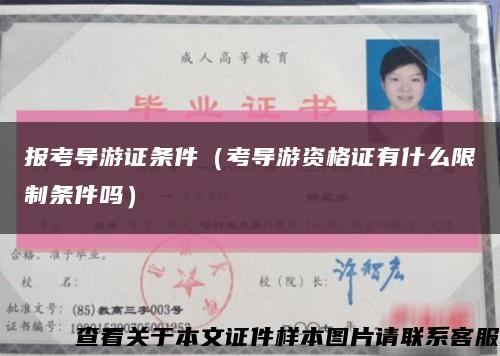报考导游证条件（考导游资格证有什么限制条件吗）缩略图