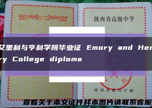 艾墨利与亨利学院毕业证 Emory and Henry College diploma缩略图
