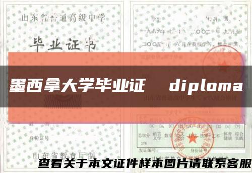 墨西拿大学毕业证  diploma缩略图