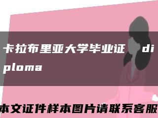 卡拉布里亚大学毕业证  diploma缩略图
