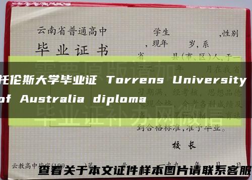 托伦斯大学毕业证 Torrens University of Australia diploma缩略图