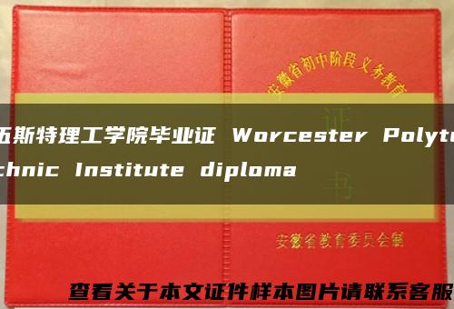 伍斯特理工学院毕业证 Worcester Polytechnic Institute diploma缩略图