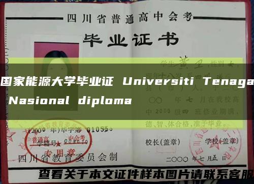 国家能源大学毕业证 Universiti Tenaga Nasional diploma缩略图