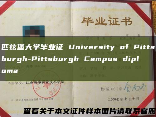 匹兹堡大学毕业证 University of Pittsburgh-Pittsburgh Campus diploma缩略图