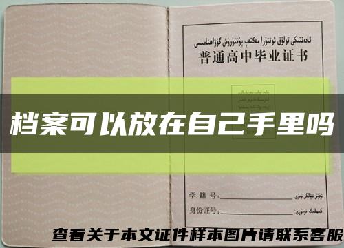 档案可以放在自己手里吗缩略图