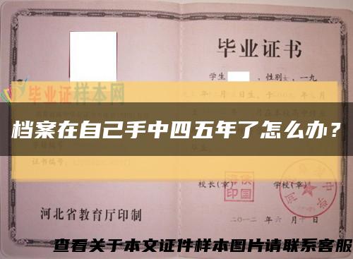 档案在自己手中四五年了怎么办？缩略图