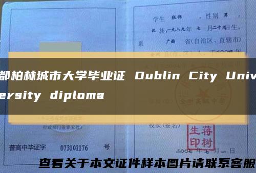 都柏林城市大学毕业证 Dublin City University diploma缩略图