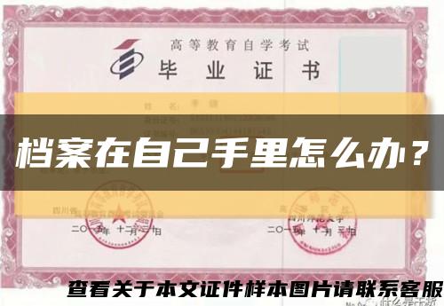 档案在自己手里怎么办？缩略图