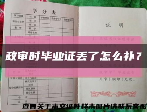 政审时毕业证丢了怎么补？缩略图