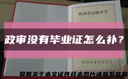 政审没有毕业证怎么补？缩略图