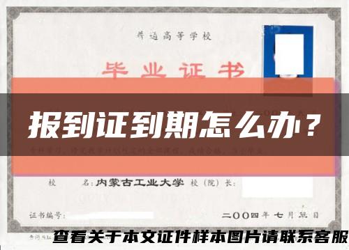 报到证到期怎么办？缩略图