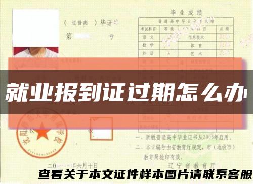 就业报到证过期怎么办缩略图