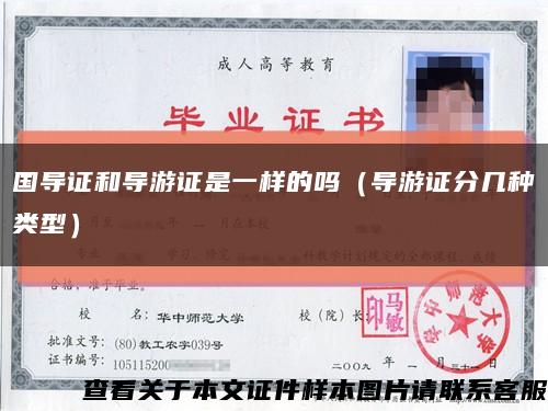 国导证和导游证是一样的吗（导游证分几种类型）缩略图