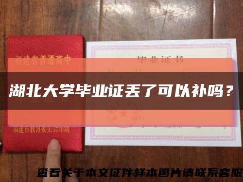 湖北大学毕业证丢了可以补吗？缩略图