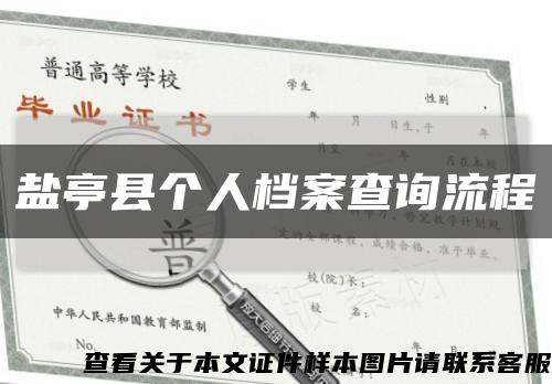 盐亭县个人档案查询流程缩略图