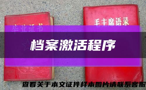 档案激活程序缩略图