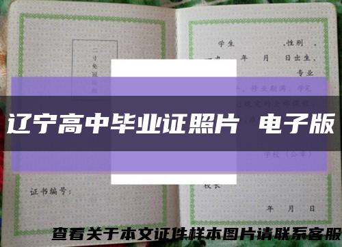 辽宁高中毕业证照片 电子版缩略图