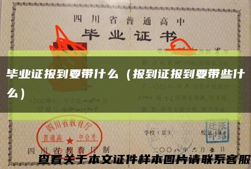 毕业证报到要带什么（报到证报到要带些什么）缩略图