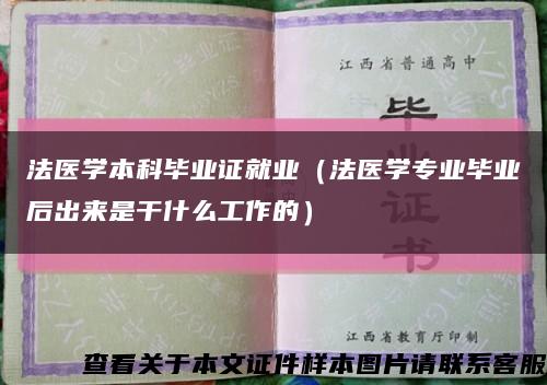 法医学本科毕业证就业（法医学专业毕业后出来是干什么工作的）缩略图