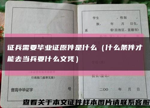 征兵需要毕业证原件是什么（什么条件才能去当兵要什么文凭）缩略图