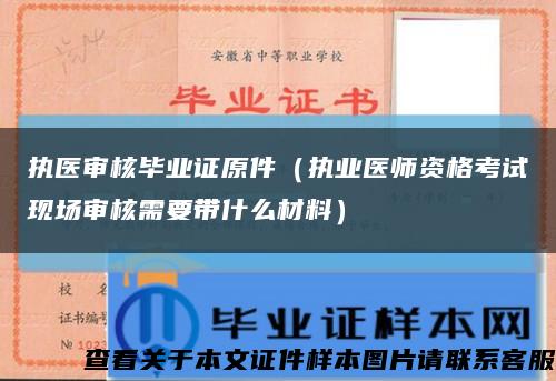 执医审核毕业证原件（执业医师资格考试现场审核需要带什么材料）缩略图