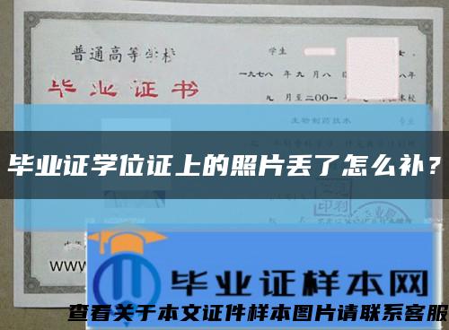 毕业证学位证上的照片丢了怎么补？缩略图