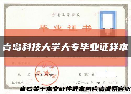 青岛科技大学大专毕业证样本缩略图