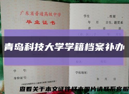 青岛科技大学学籍档案补办缩略图