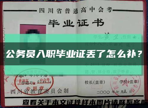 公务员入职毕业证丢了怎么补？缩略图