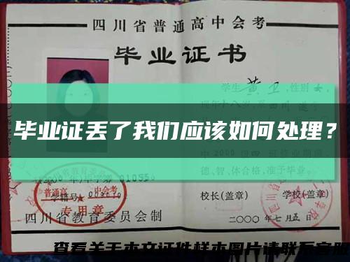 毕业证丢了我们应该如何处理？缩略图