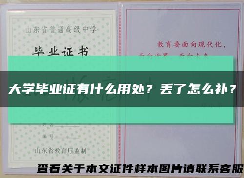 大学毕业证有什么用处？丢了怎么补？缩略图