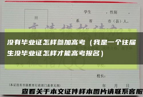 没有毕业证怎样参加高考（我是一个往届生没毕业证怎样才能高考报名）缩略图