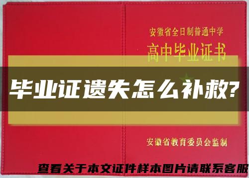 毕业证遗失怎么补救?缩略图