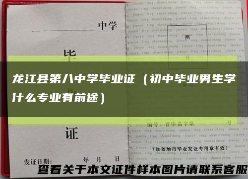 龙江县第八中学毕业证（初中毕业男生学什么专业有前途）缩略图