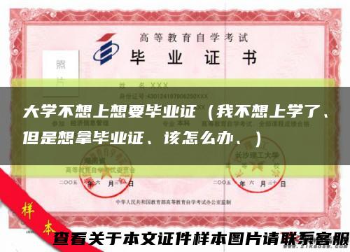 大学不想上想要毕业证（我不想上学了、但是想拿毕业证、该怎么办、）缩略图