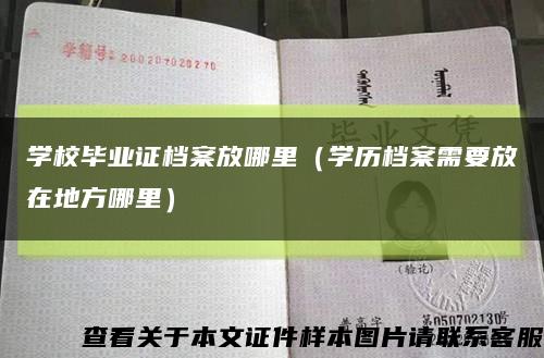 学校毕业证档案放哪里（学历档案需要放在地方哪里）缩略图
