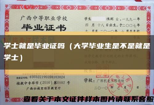 学士就是毕业证吗（大学毕业生是不是就是学士）缩略图