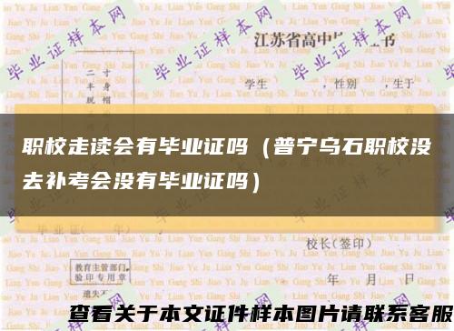 职校走读会有毕业证吗（普宁乌石职校没去补考会没有毕业证吗）缩略图